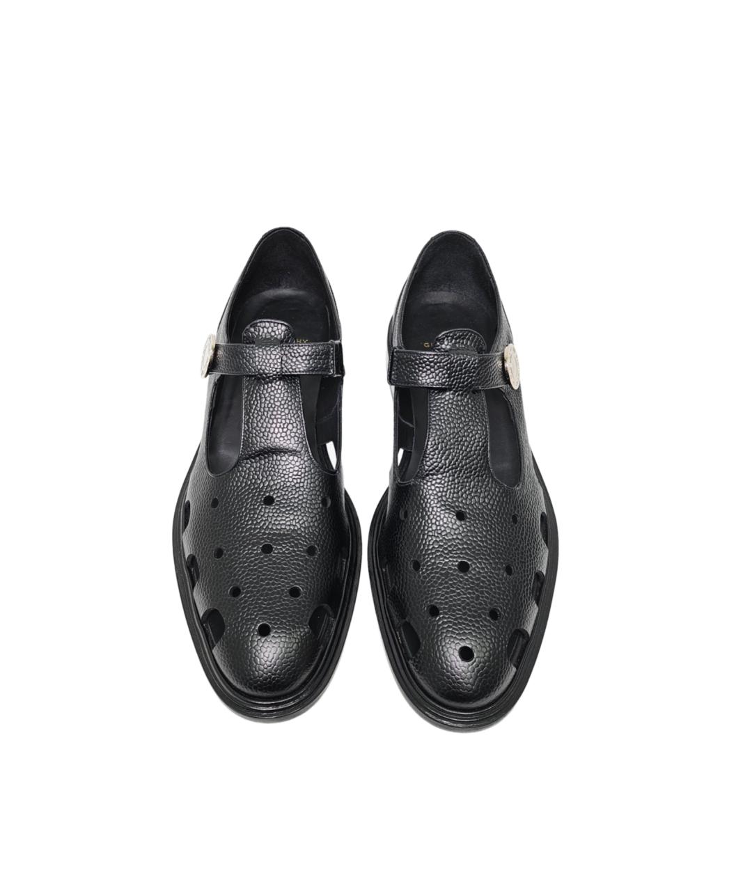 GIVENCHY Черные кожаные сандалии, фото 2