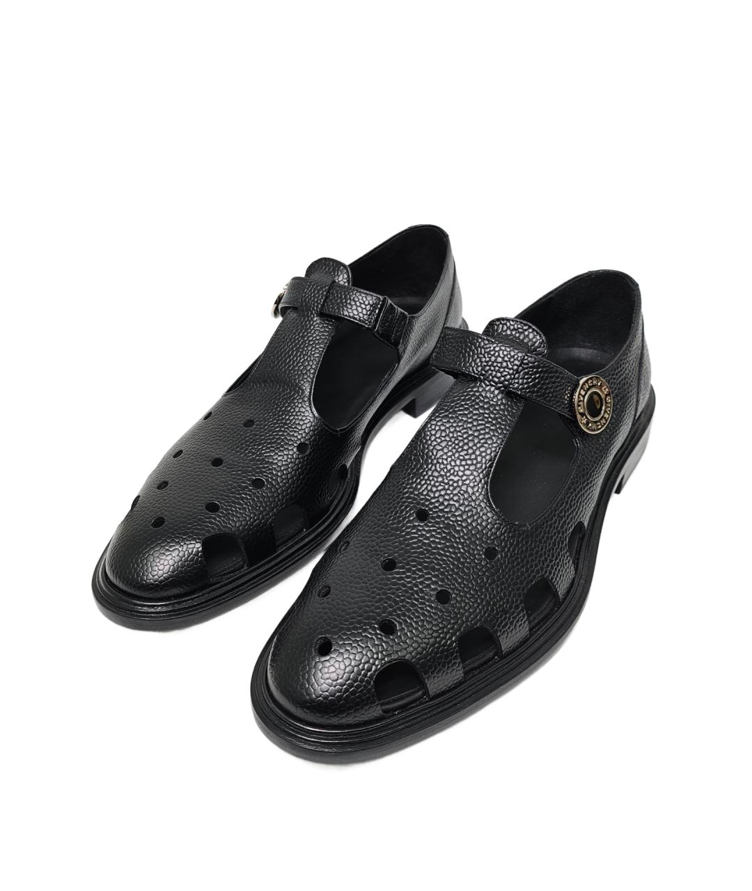 GIVENCHY Черные кожаные сандалии, фото 6