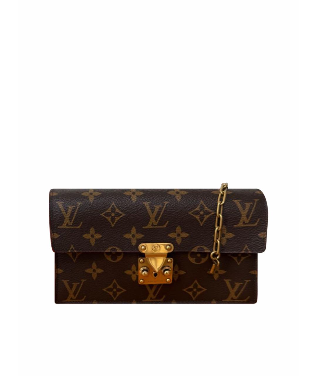 LOUIS VUITTON Коричневая кожаная поясная сумка, фото 1