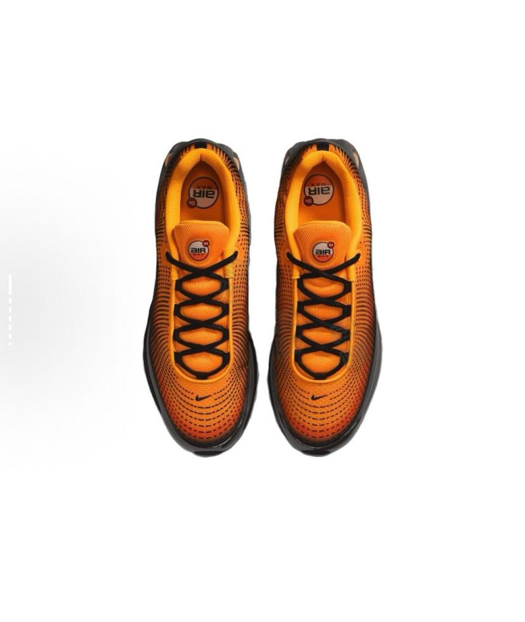 NIKE Оранжевое текстильные низкие кроссовки / кеды, фото 3