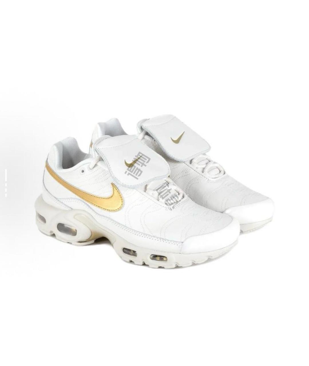 NIKE Белые кожаные низкие кроссовки / кеды, фото 3