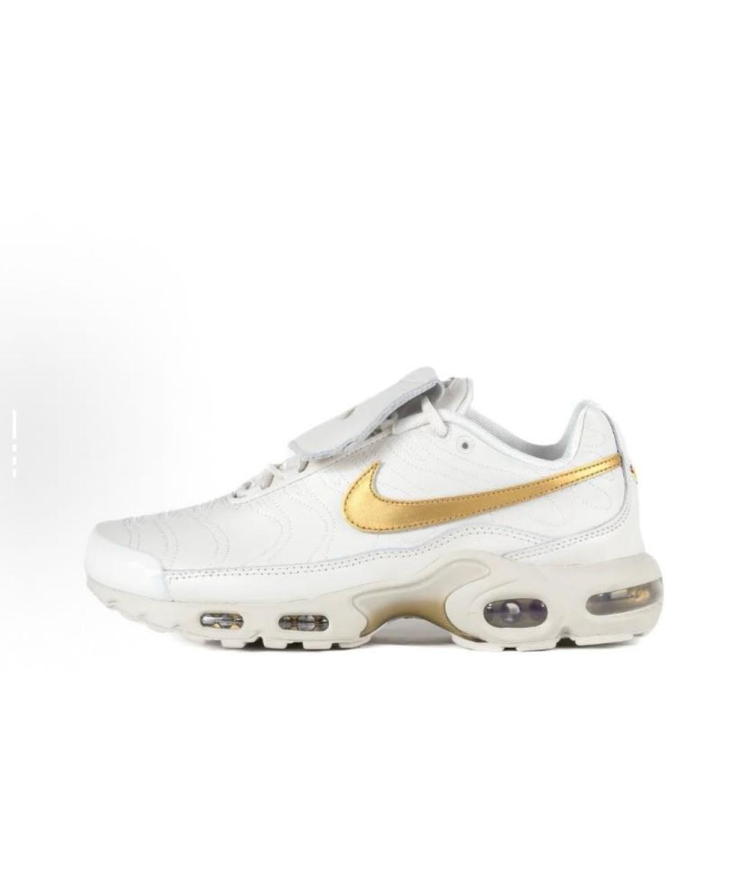 NIKE Белые кожаные низкие кроссовки / кеды, фото 2