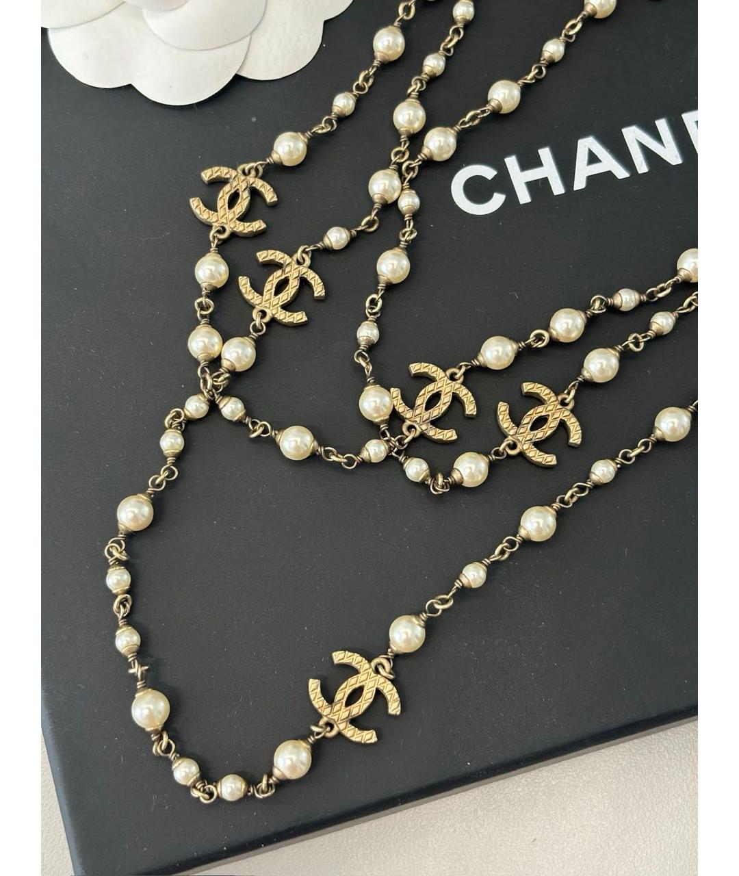 CHANEL Золотое колье, фото 3