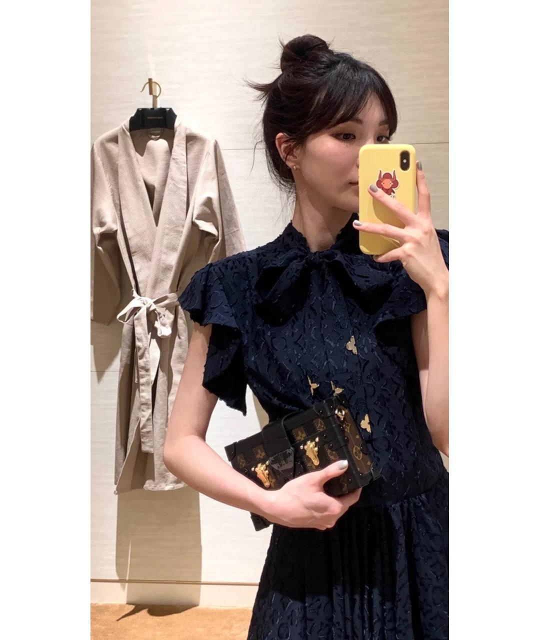 LOUIS VUITTON Черная сумка через плечо, фото 3