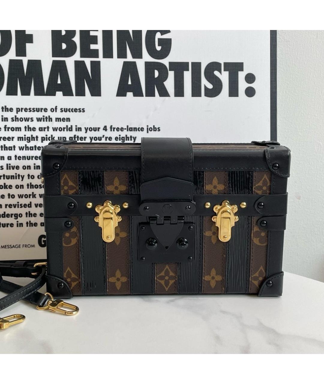 LOUIS VUITTON Черная сумка через плечо, фото 4