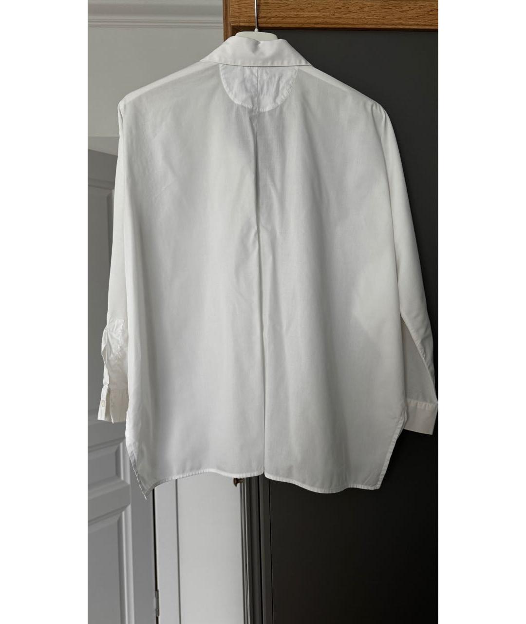 WEEKEND MAX MARA Белая хлопковая рубашка, фото 2