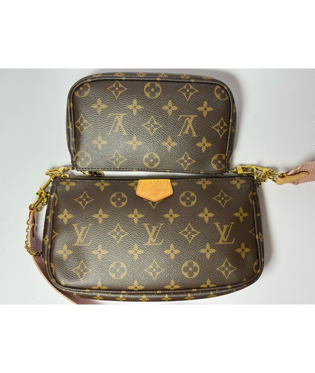 LOUIS VUITTON Коричневая сумка через плечо, фото 3