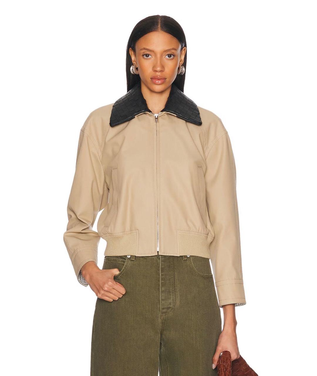 BOTTEGA VENETA Бежевая хлопковая куртка, фото 2
