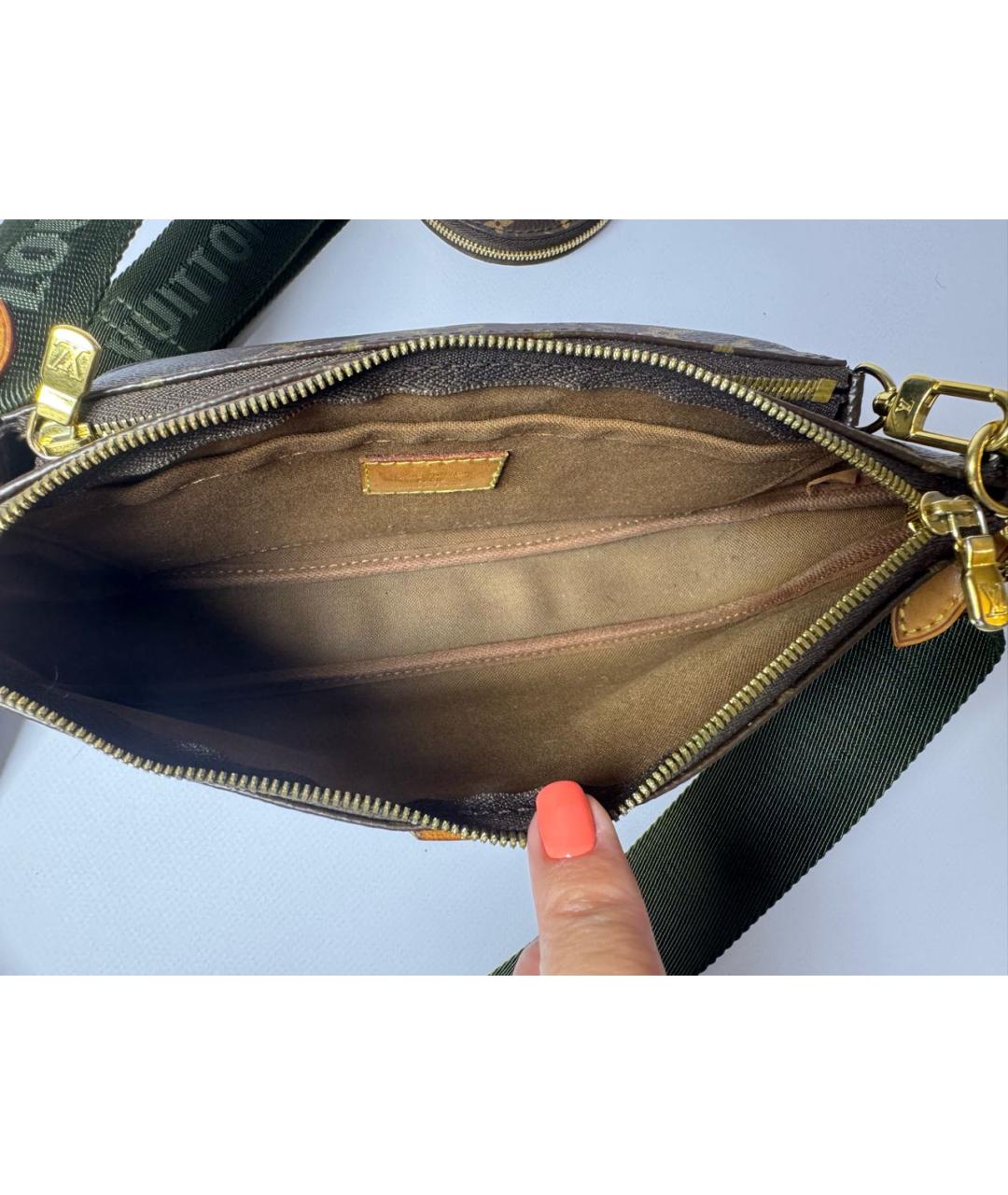 LOUIS VUITTON Коричневая сумка через плечо, фото 4