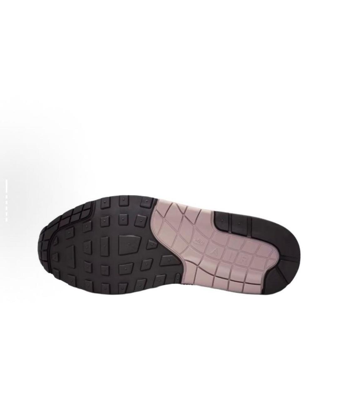 NIKE Бежевые кожаные низкие кроссовки / кеды, фото 6