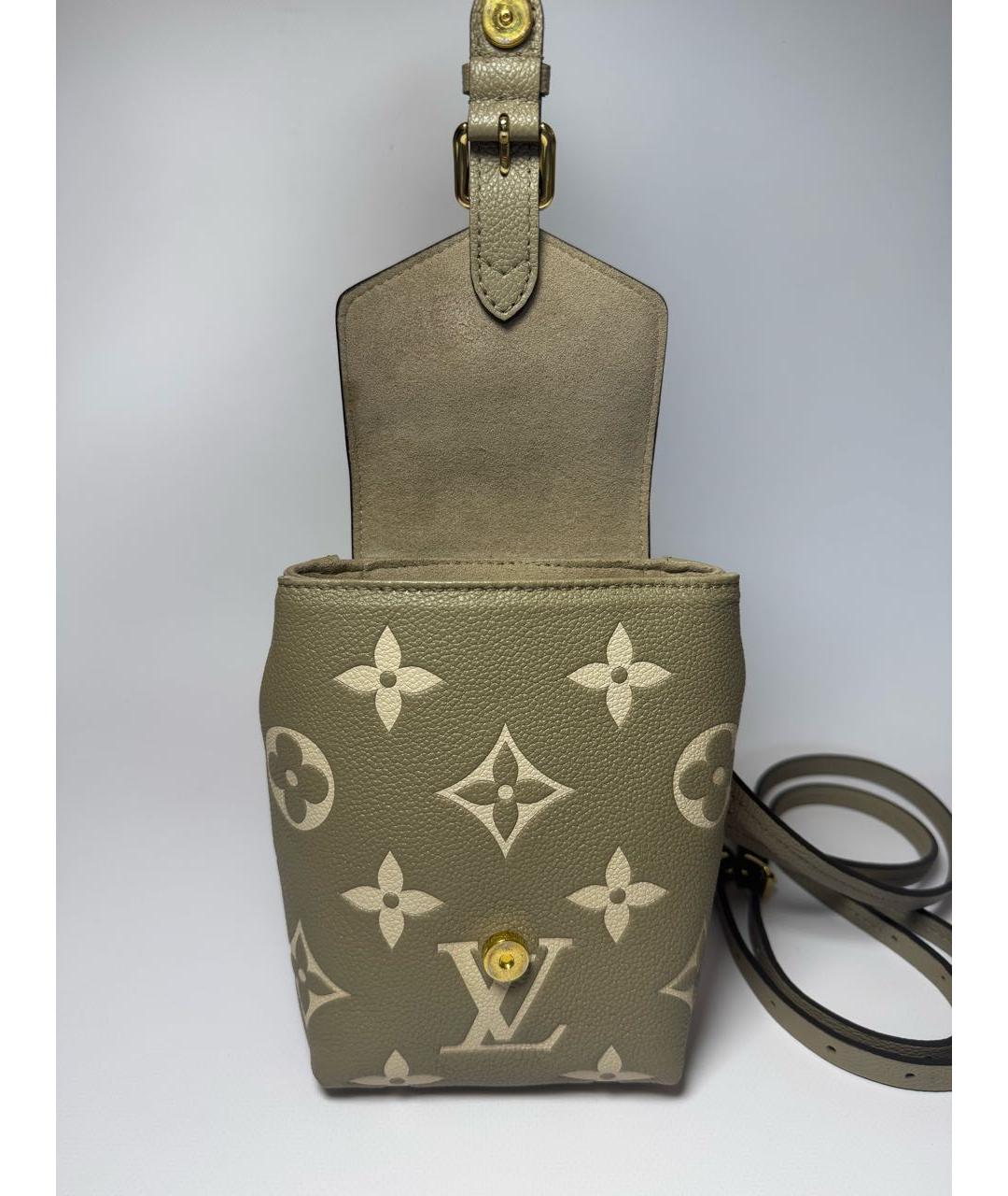 LOUIS VUITTON Бежевый кожаный рюкзак, фото 4