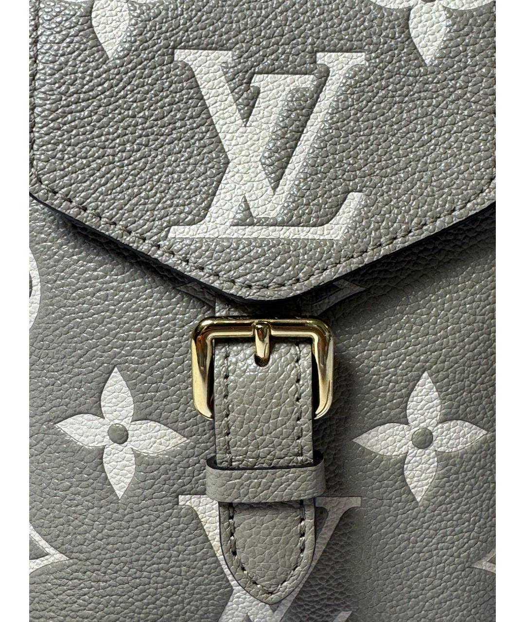 LOUIS VUITTON Бежевый кожаный рюкзак, фото 7