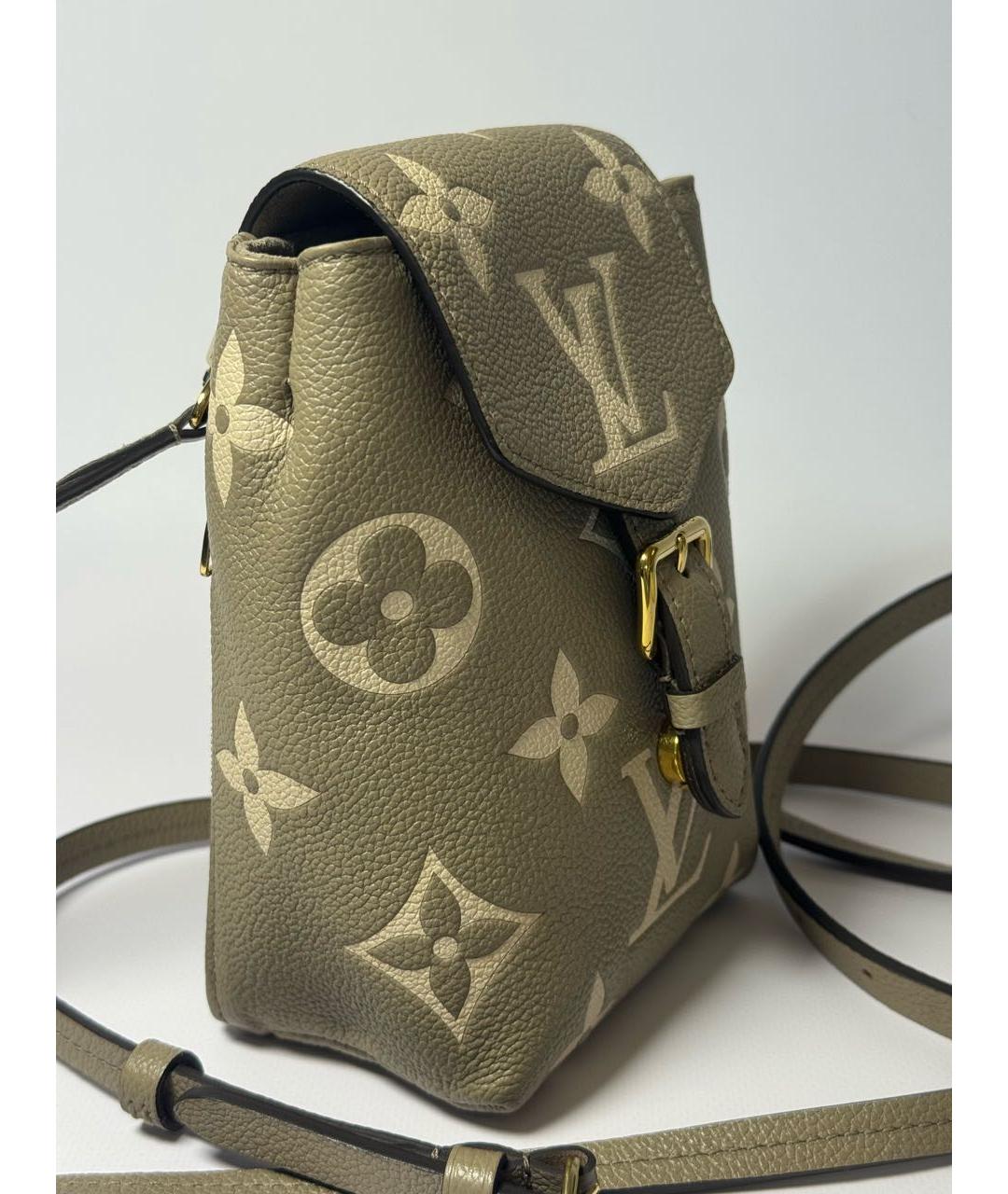 LOUIS VUITTON Бежевый кожаный рюкзак, фото 2