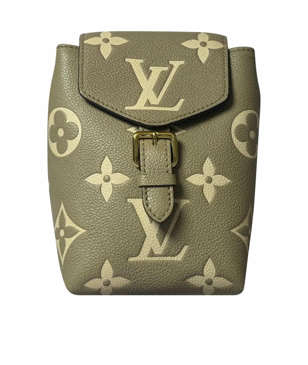 LOUIS VUITTON Бежевый кожаный рюкзак, фото 1