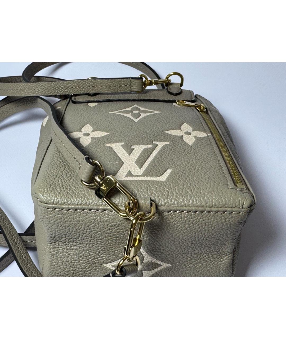 LOUIS VUITTON Бежевый кожаный рюкзак, фото 6