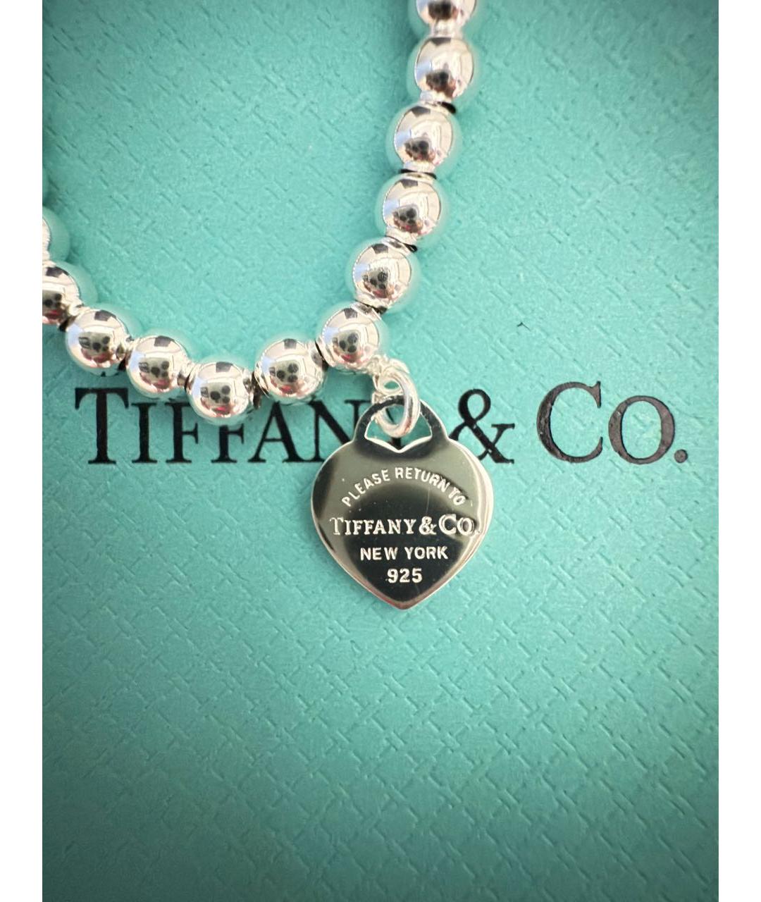 TIFFANY&CO Бирюзовый серебряный браслет, фото 6