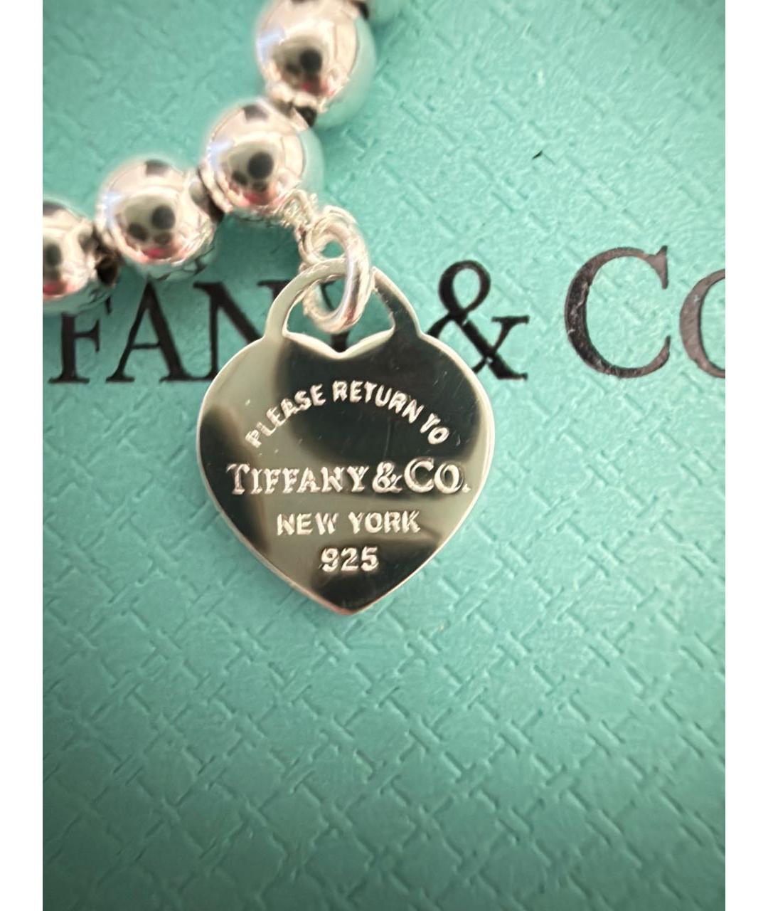 TIFFANY&CO Бирюзовый серебряный браслет, фото 5