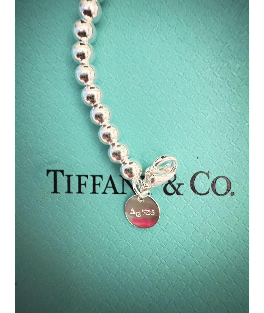 TIFFANY&CO Бирюзовый серебряный браслет, фото 7