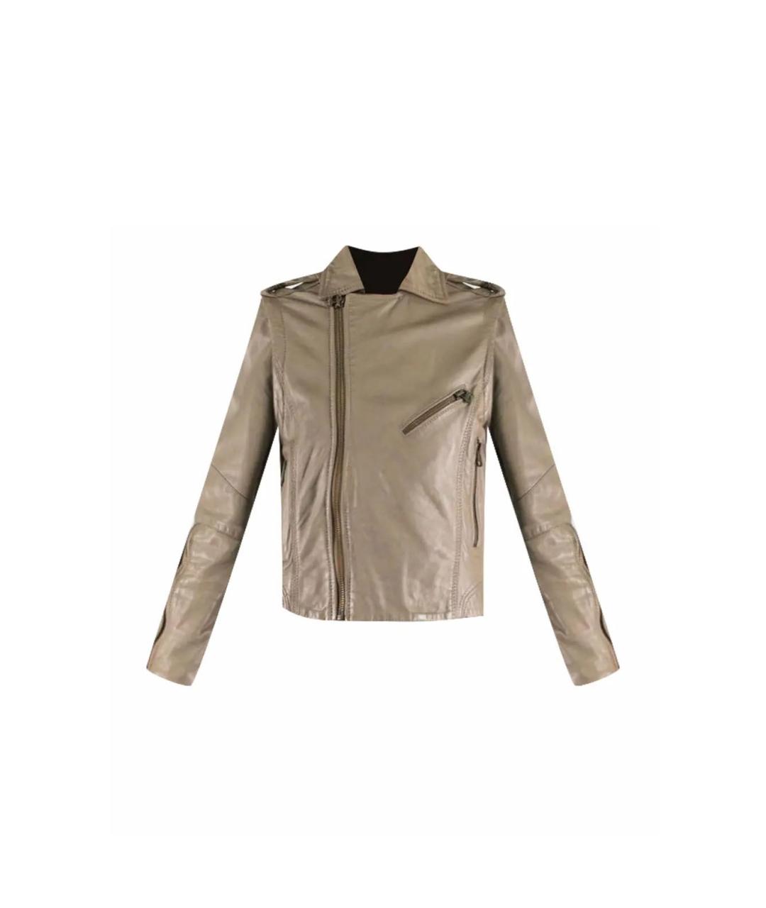 ZADIG & VOLTAIRE Бежевая кожаная куртка, фото 1