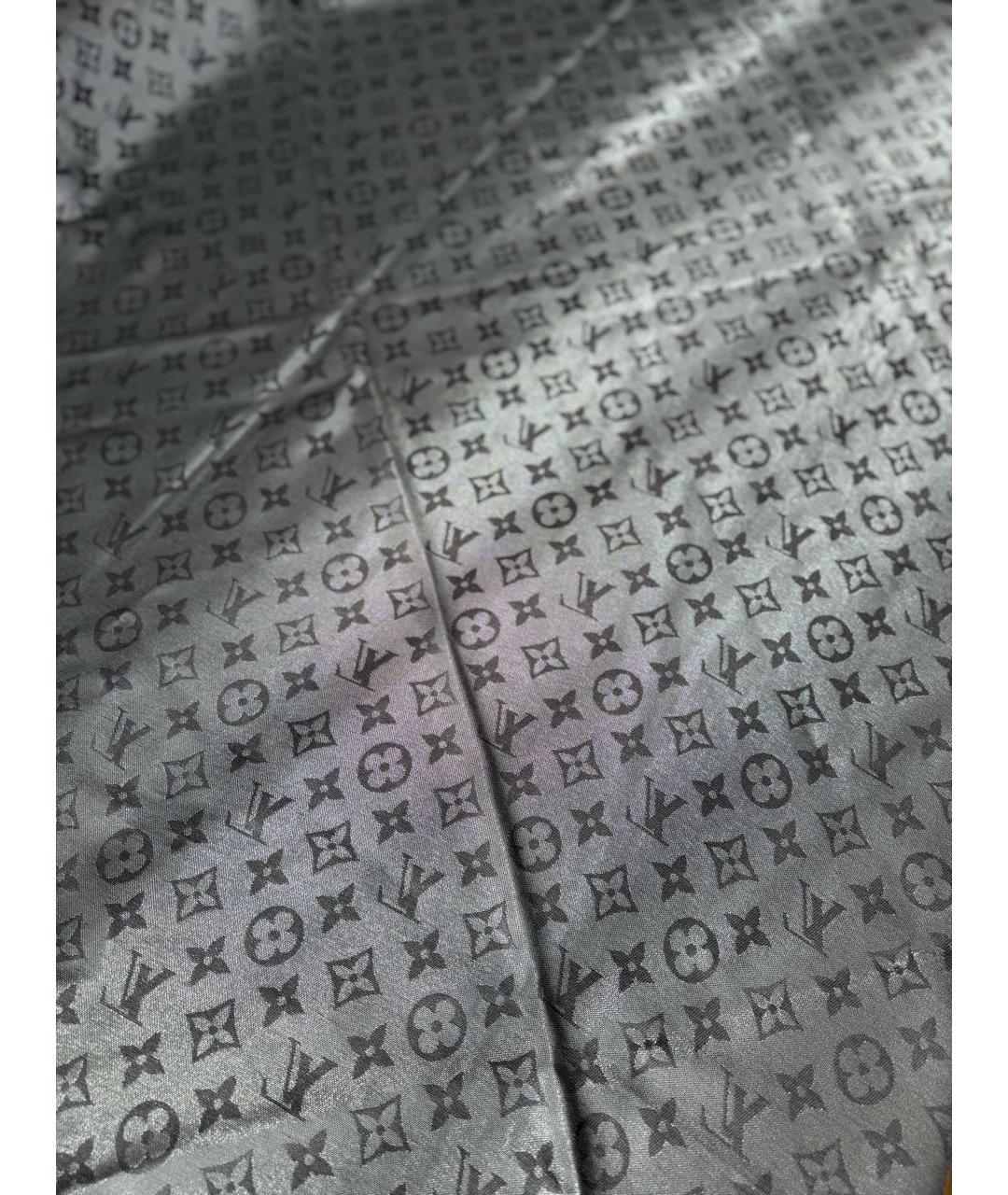 LOUIS VUITTON Антрацитовый платок, фото 5