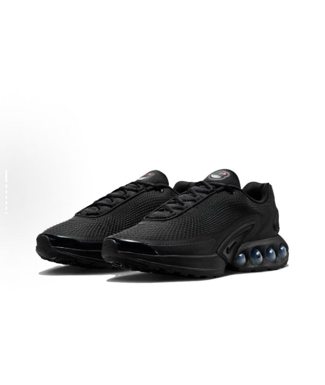 NIKE Черные текстильные низкие кроссовки / кеды, фото 3