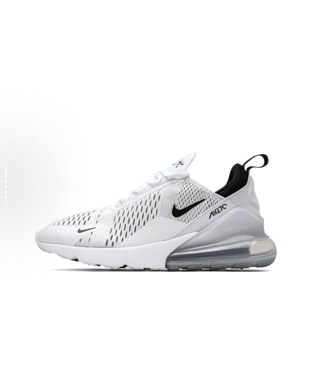 NIKE Белые текстильные низкие кроссовки / кеды, фото 2