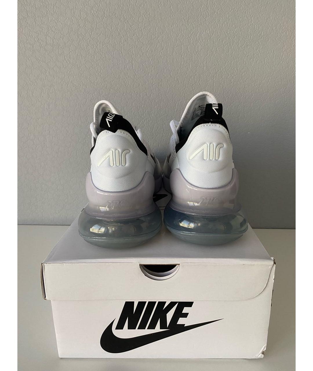 NIKE Белые текстильные низкие кроссовки / кеды, фото 5