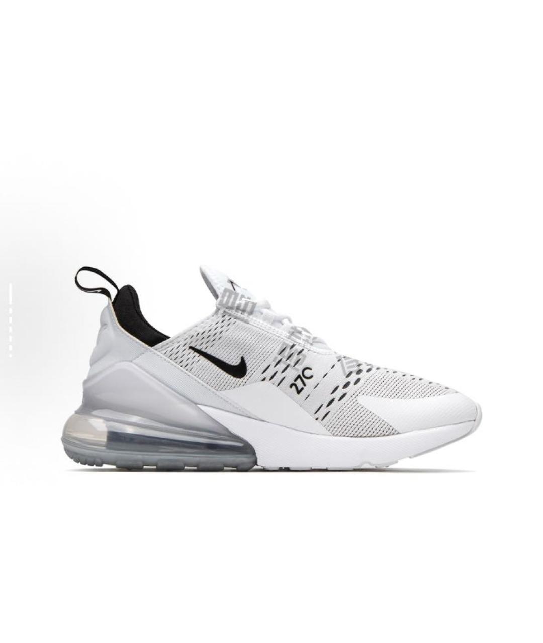 NIKE Белые текстильные низкие кроссовки / кеды, фото 6