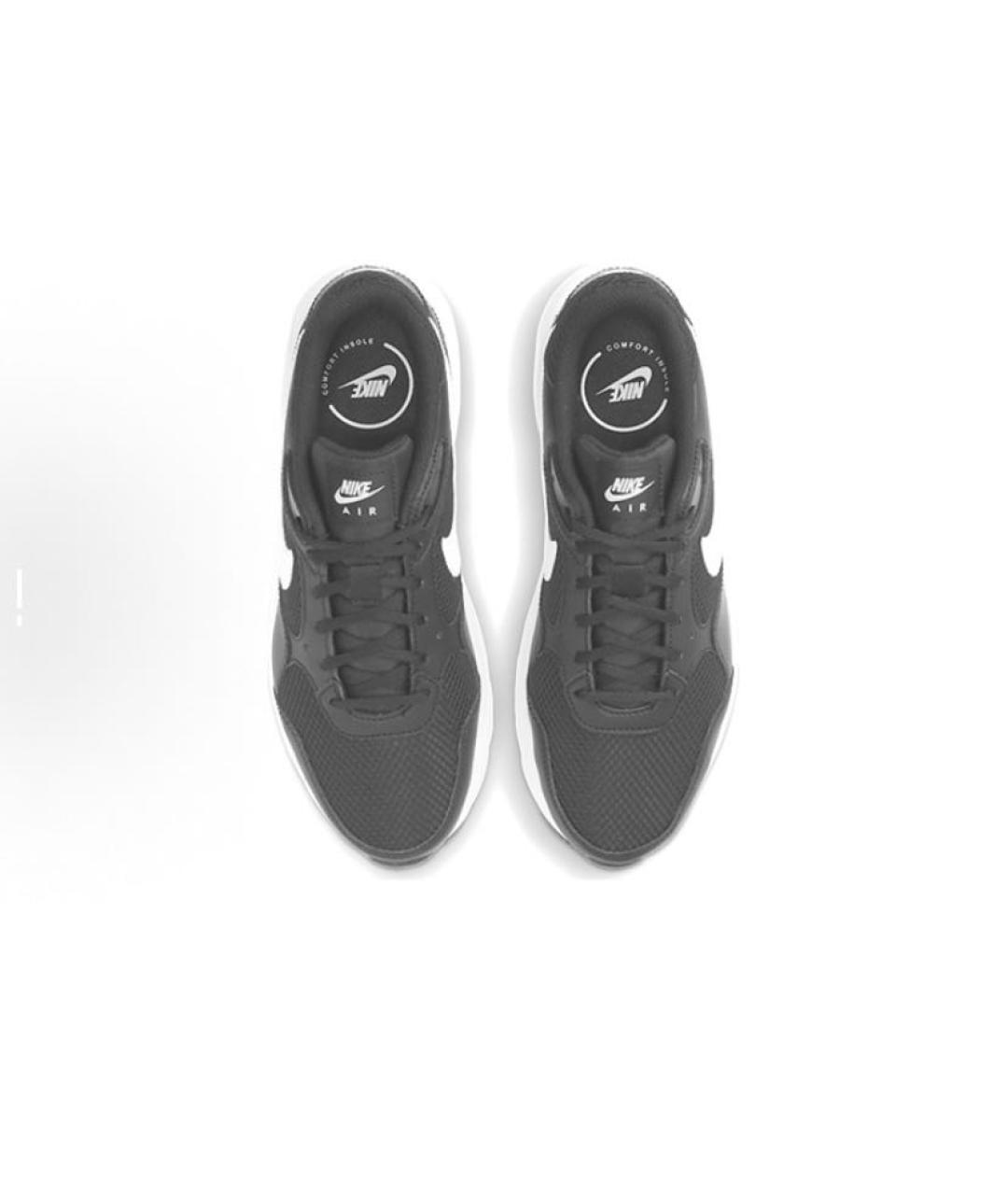 NIKE Черные текстильные низкие кроссовки / кеды, фото 4