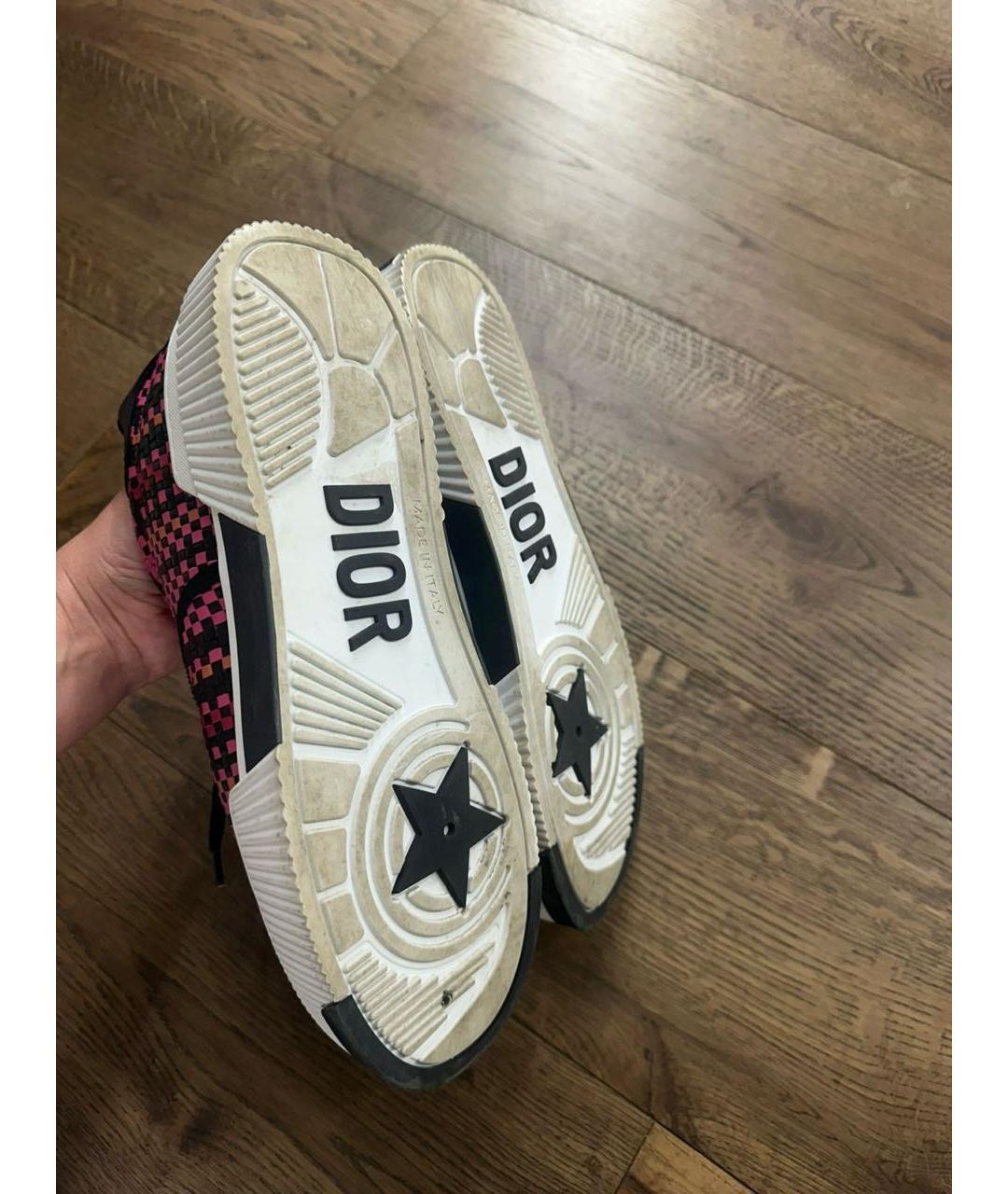 CHRISTIAN DIOR Розовые кожаные кеды, фото 7