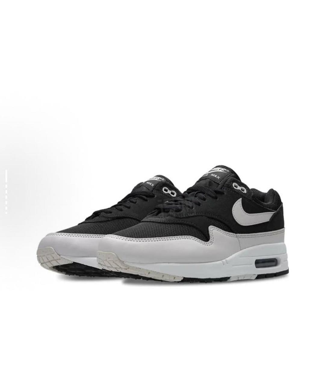 NIKE Черные текстильные низкие кроссовки / кеды, фото 2