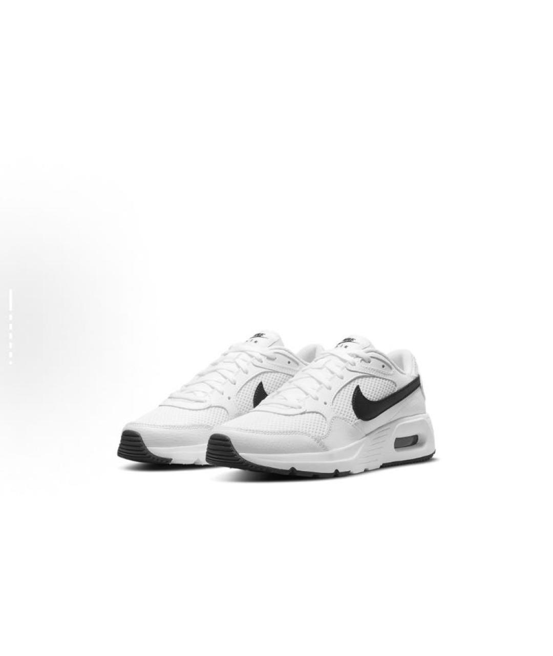 NIKE Белые текстильные низкие кроссовки / кеды, фото 3