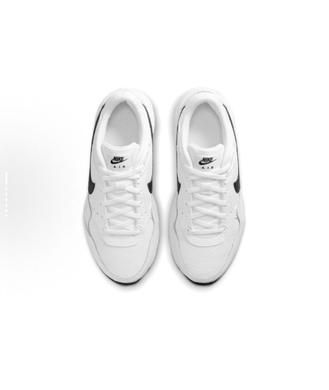 NIKE Белые текстильные низкие кроссовки / кеды, фото 4