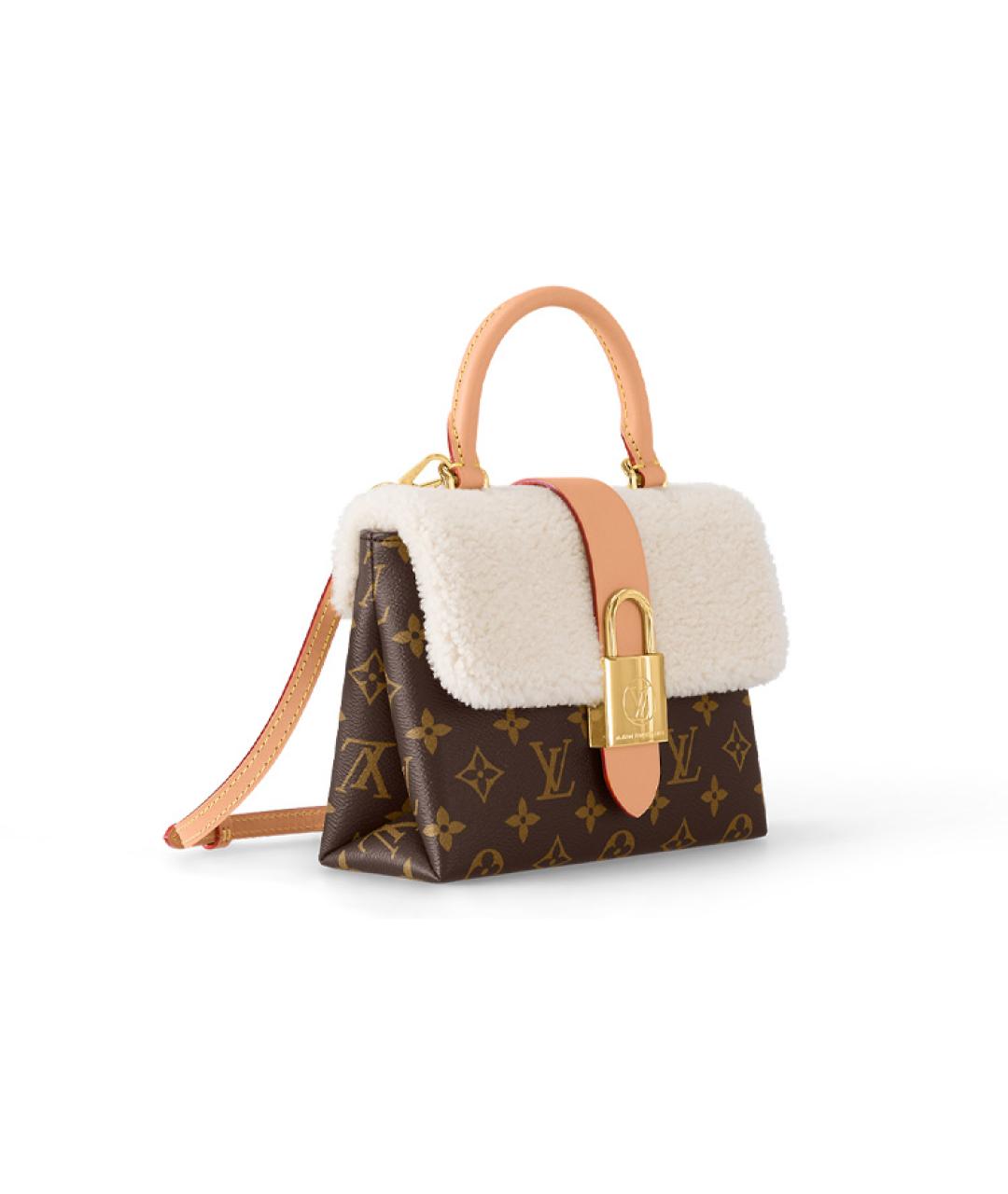 LOUIS VUITTON Коричневая сумка с короткими ручками, фото 2