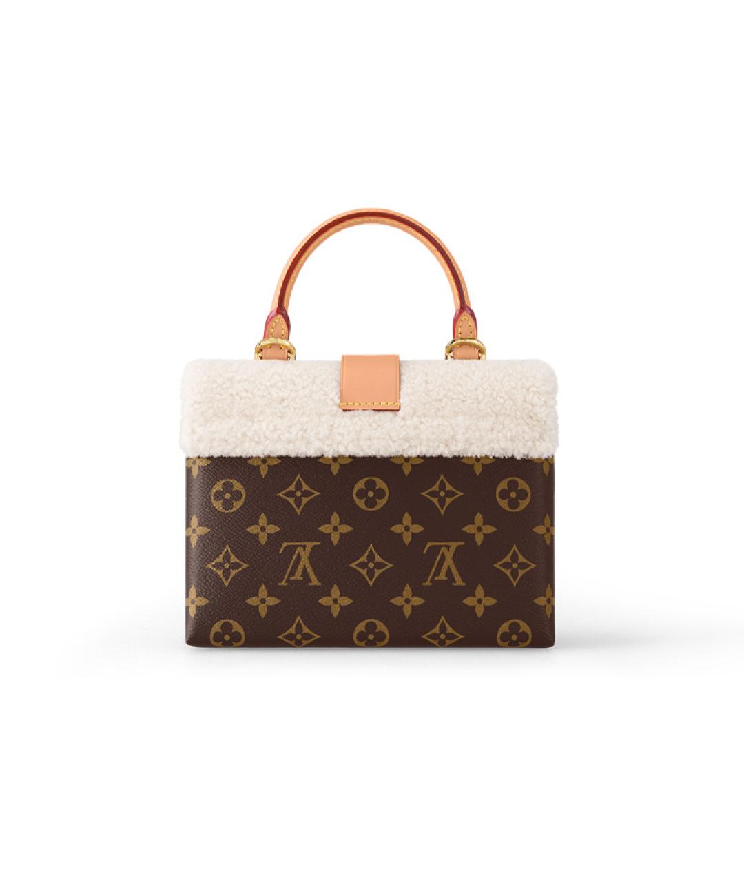 LOUIS VUITTON Коричневая сумка с короткими ручками, фото 3