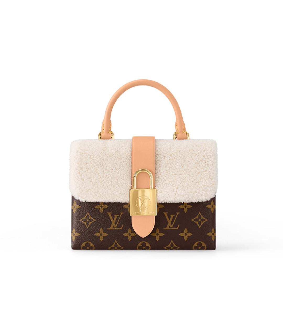 LOUIS VUITTON Коричневая сумка с короткими ручками, фото 1