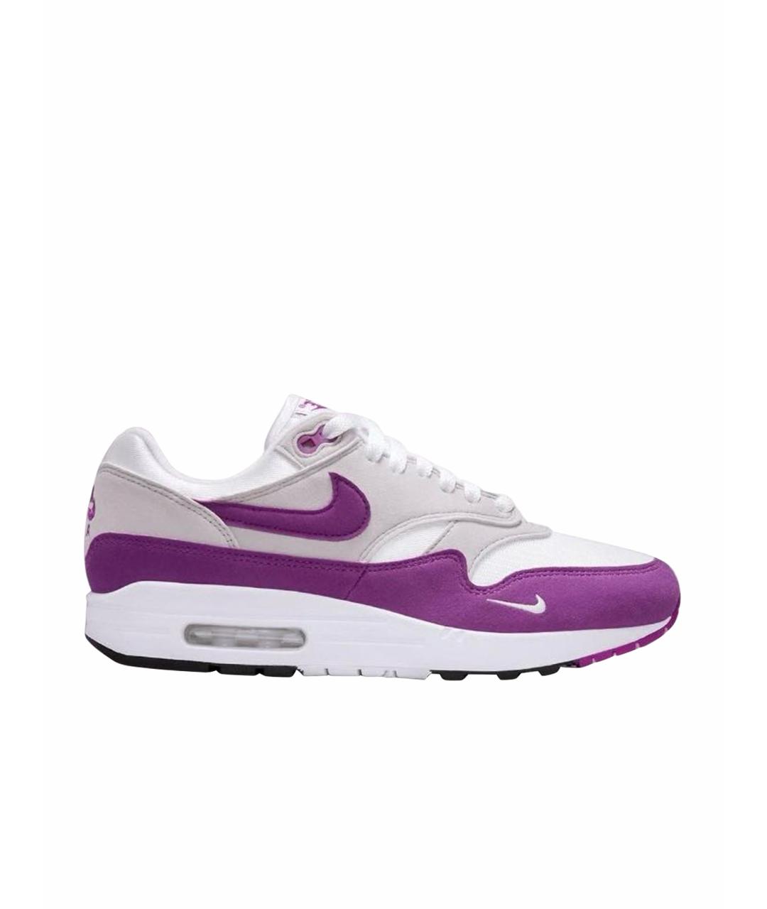 NIKE Фиолетовые текстильные низкие кроссовки / кеды, фото 1