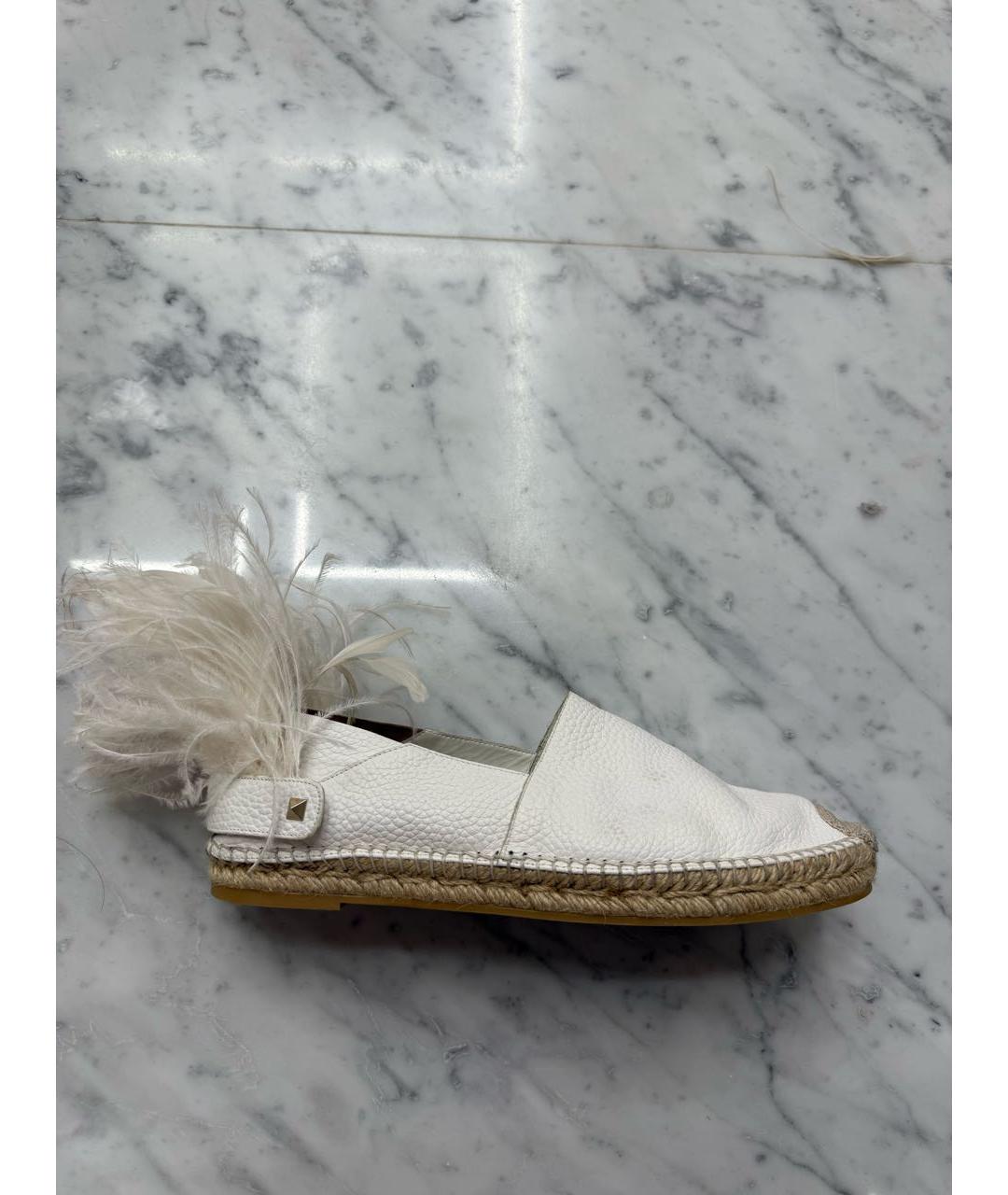 VALENTINO Белые кожаные мюли, фото 7