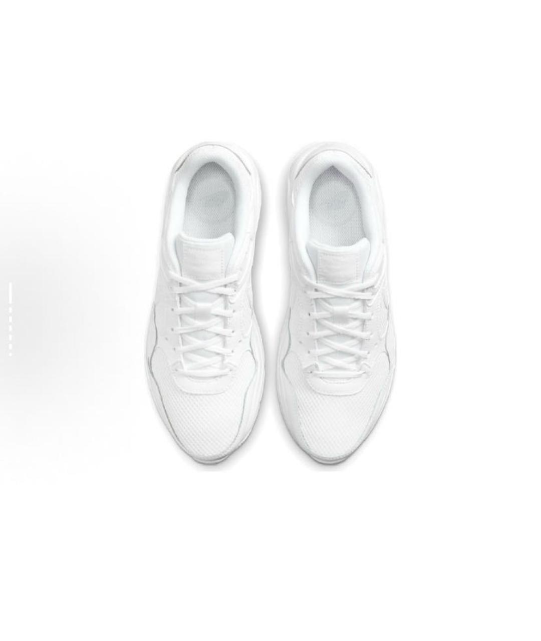 NIKE Белые текстильные низкие кроссовки / кеды, фото 4