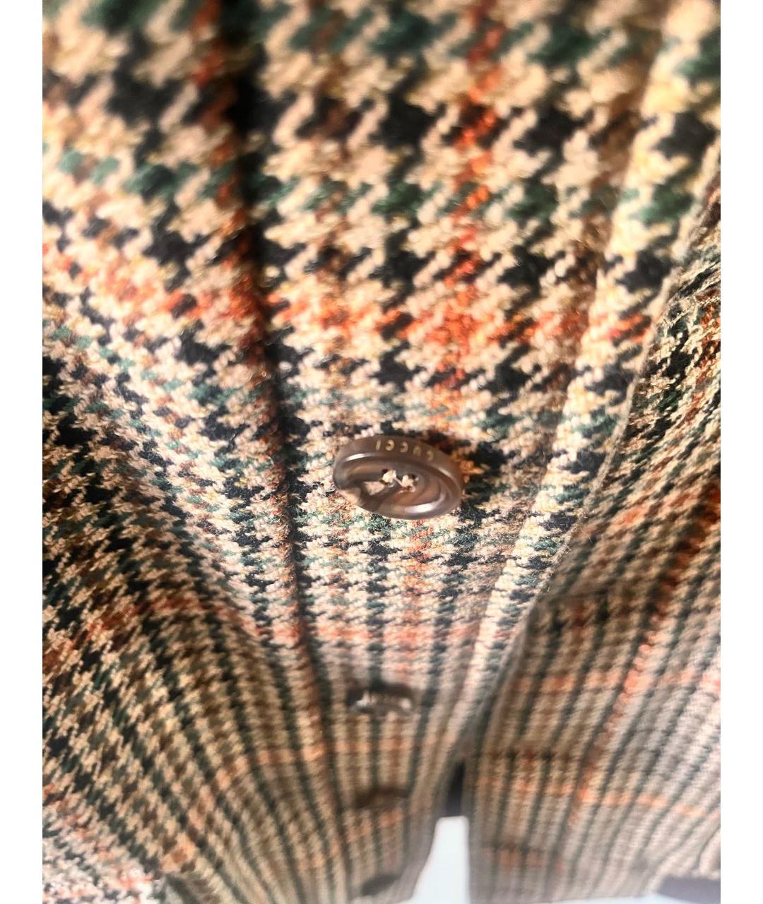 GUCCI Коричневая шерстяная куртка, фото 4