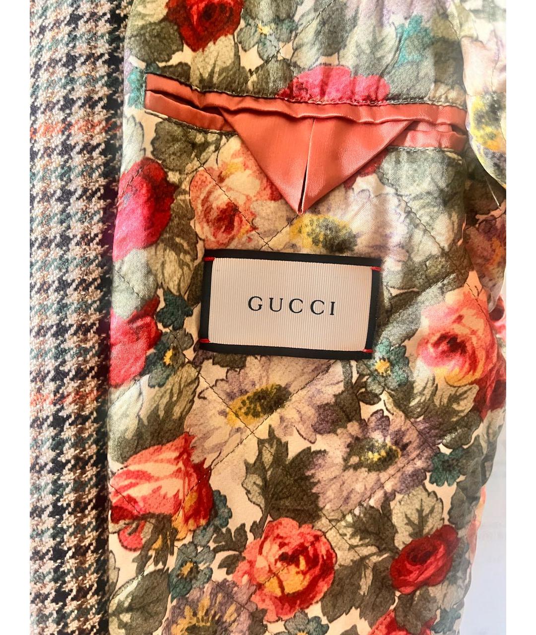 GUCCI Коричневая шерстяная куртка, фото 3