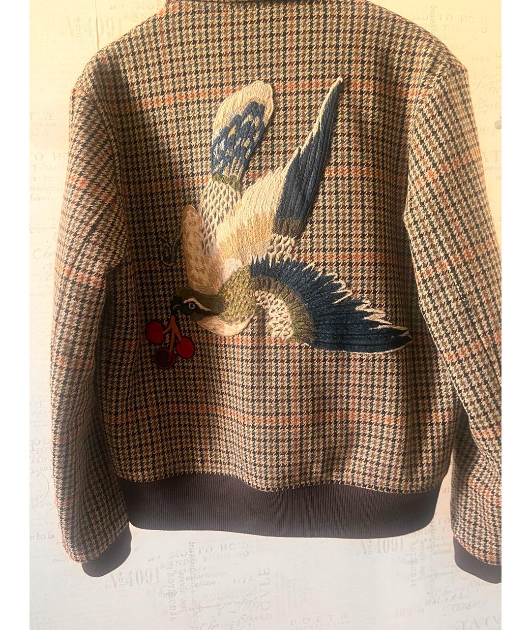 GUCCI Коричневая шерстяная куртка, фото 2