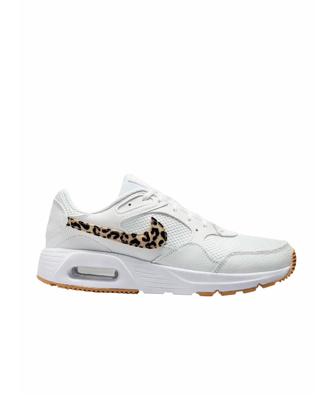 NIKE Белые текстильные низкие кроссовки / кеды, фото 1