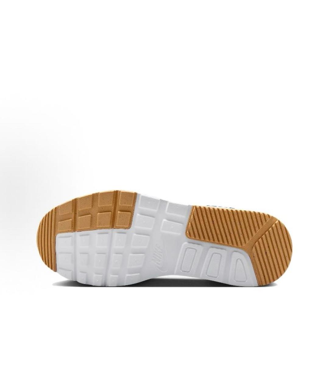 NIKE Белые текстильные низкие кроссовки / кеды, фото 4