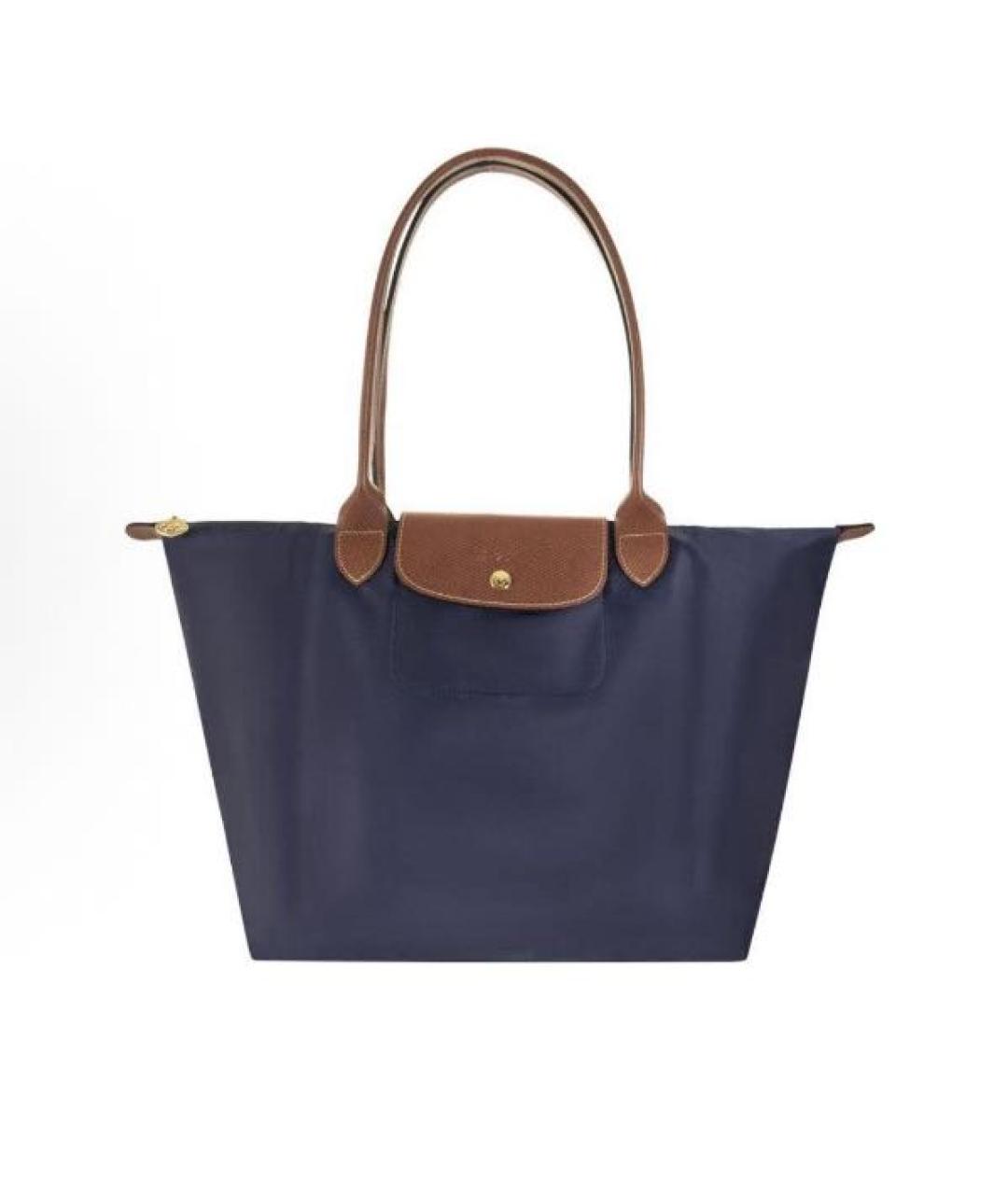 LONGCHAMP Темно-синяя сумка тоут, фото 5
