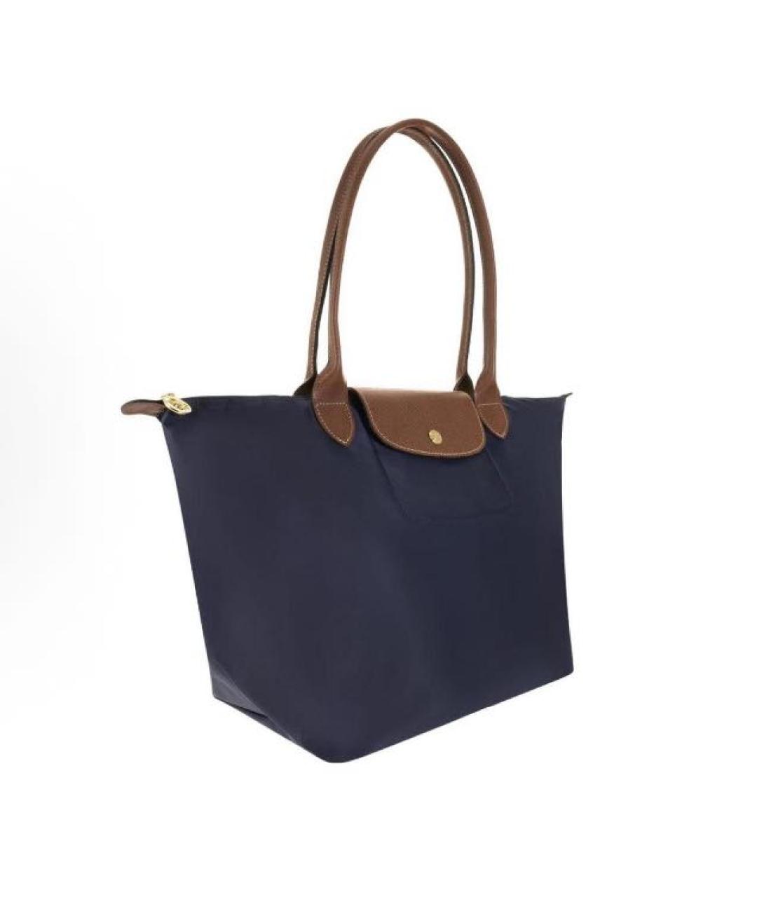 LONGCHAMP Темно-синяя сумка тоут, фото 2