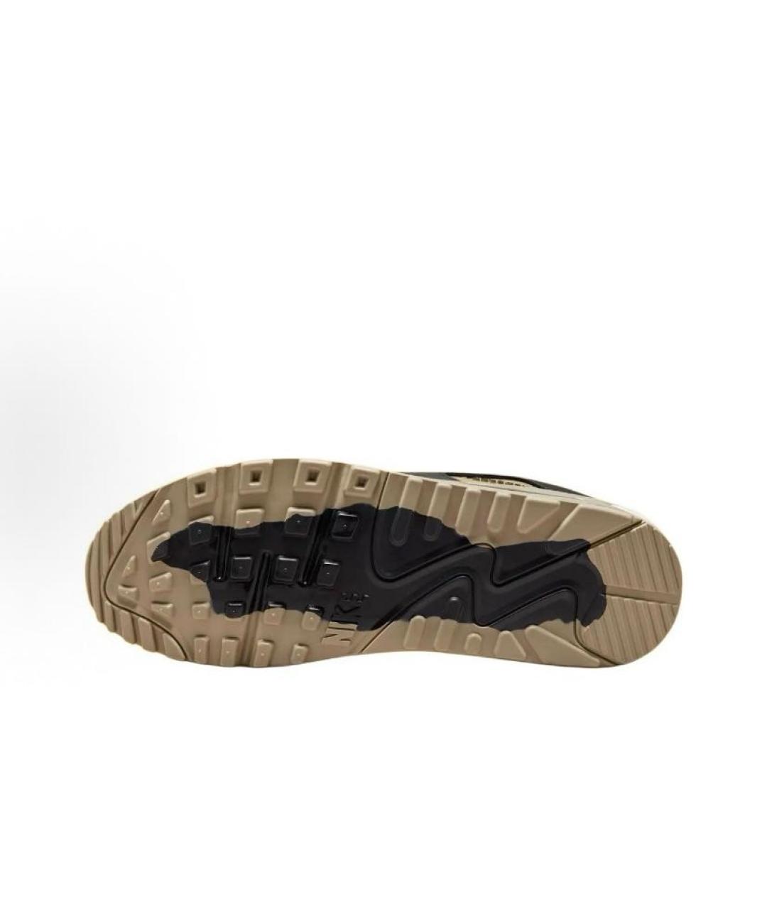 NIKE Коричневые текстильные низкие кроссовки / кеды, фото 6