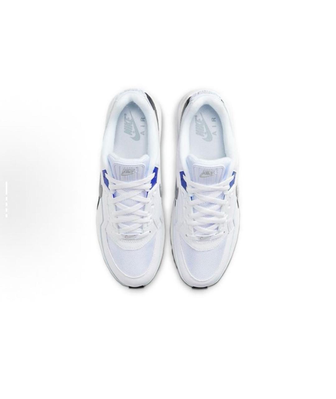 NIKE Белые текстильные низкие кроссовки / кеды, фото 5