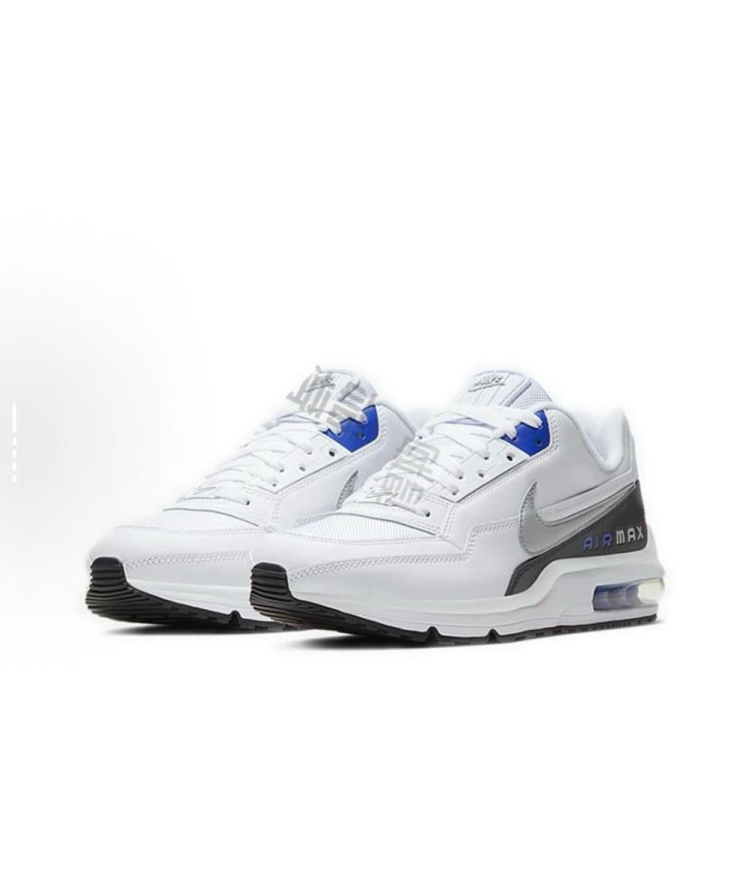 NIKE Белые текстильные низкие кроссовки / кеды, фото 3