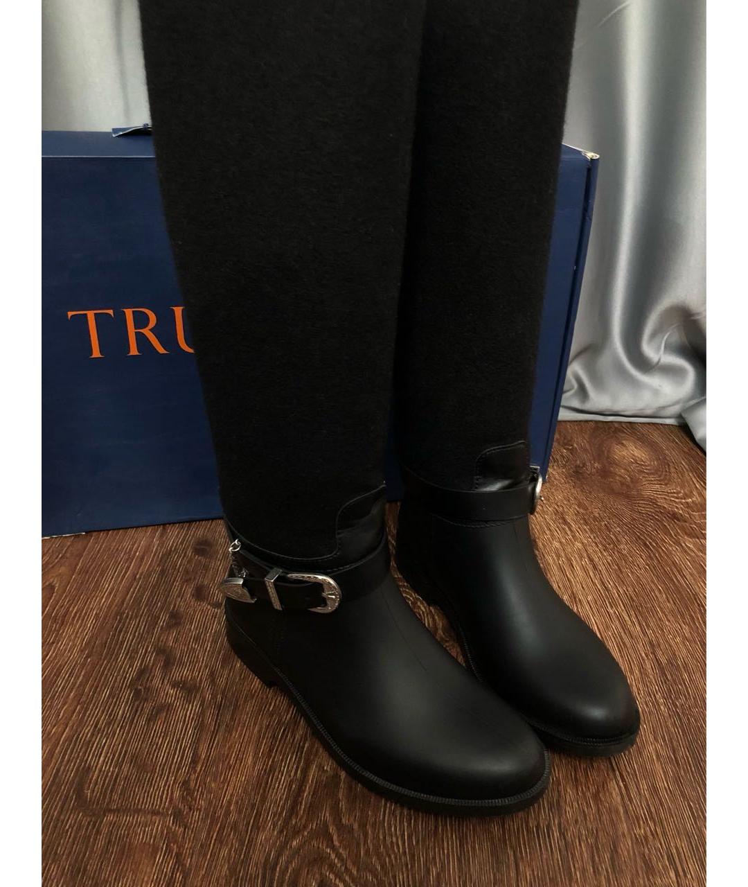 TRUSSARDI JEANS Черные сапоги, фото 6